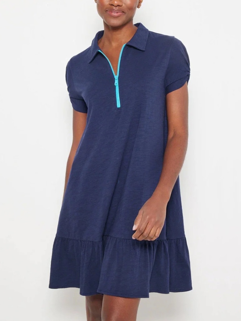 Lisa Todd Courtside Mini Dress in Navy Blue